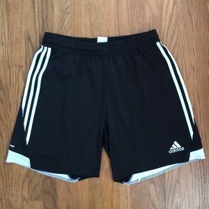 Adidas Athletic shorts. Black & white. Climacool.